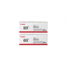 Pachet Cartuse Toner Original Canon 2x CRG-051B Negru 3400 pagini si stick USB