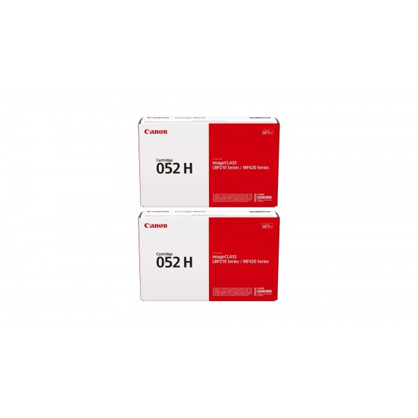 Pachet Cartuse Toner Original Canon 2x CRG-052HB Negru 18400 pagini si stick USB