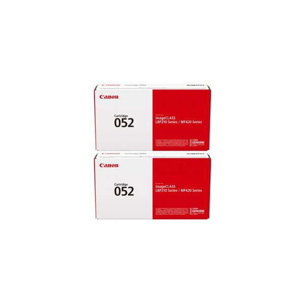 Pachet Cartuse Toner Original Canon 2x CRG-052B Negru 6200 pagini si stick USB