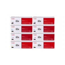 Pachet Cartuse Toner Original Canon 2x CRG054B Negru, 2x CRG054C Cyan, 2x CRG054M Magenta, 2x CRG054Y Galben, 10200 pagini si stick USB