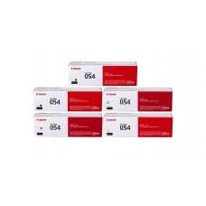 Pachet Cartuse Toner Original Canon 2x CRG054B Negru, 1x CRG054C Cyan, 1x CRG054M Magenta, 1x CRG054Y Galben, 6600 pagini si stick USB