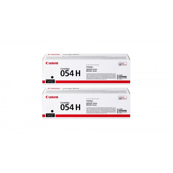 Pachet Cartuse Toner Original Canon 2x CRG054HB Negru 6200 pagini si stick USB