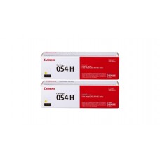 Pachet Cartuse Toner Original Canon 2x CRG054HY Galben 4600 pagini si stick USB