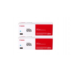 Pachet Cartuse Toner Original Canon 2x CRG055C Cyan 4200 pagini si stick USB