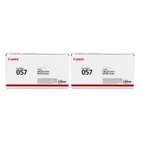 Pachet Cartuse Toner Original Canon 2x CRG-057B Negru 6200 pagini si stick USB