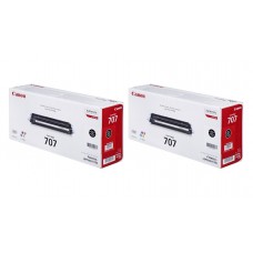 Pachet Cartuse Toner Original Canon 2x CRG-707B Negru 5000 pagini si stick USB