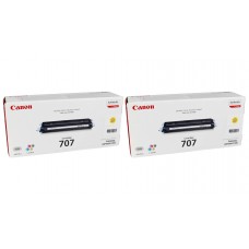 Pachet Cartuse Toner Original Canon 2x CRG-707Y Galben 4000 pagini si stick USB