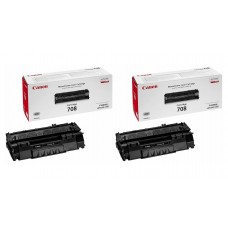 Pachet Cartuse Toner Original Canon 2x CRG-708B Negru 5000 pagini si stick USB