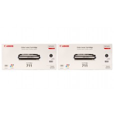 Pachet Cartuse Toner Original Canon 2x CRG-711B Negru 12000 pagini si stick USB