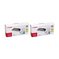 Pachet Cartuse Toner Original Canon 2x CRG-711Y Galben 12000 pagini si stick USB