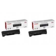 Pachet Cartuse Toner Original Canon 2x CRG-712B Negru 3000 pagini si stick USB