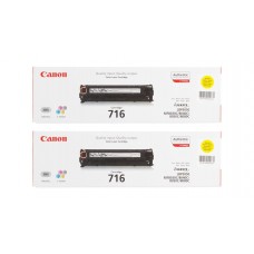 Pachet Cartuse Toner Original Canon 2x CRG-716Y Galben 3000 pagini si stick USB