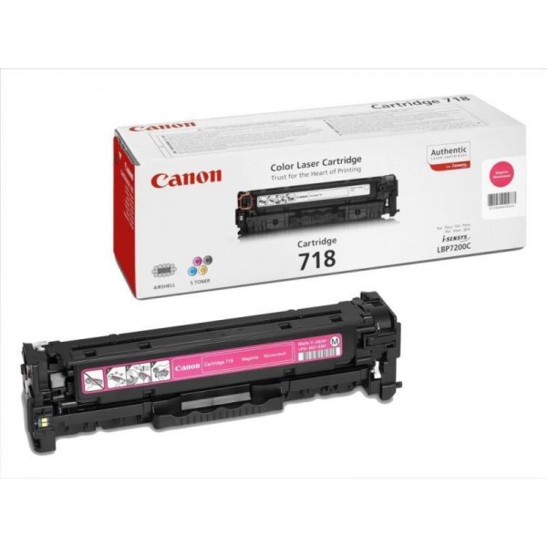 Cartus Toner Original Canon CRG-718M Magenta 2900 pagini