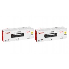 Pachet Cartuse Toner Original Canon 2x CRG-718Y Galben 5800 pagini si stick USB
