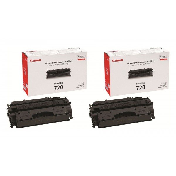 Pachet Cartuse Toner Original Canon 2x CRG-720B Negru 10000 pagini si stick USB