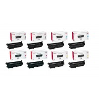 Pachet Cartuse Toner Original Canon 2x CRG-723B Negru, 2x CRG-723C Cyan, 2x CRG-723M Magenta, 2x CRG-723Y Galben, 61000 pagini si stick USB