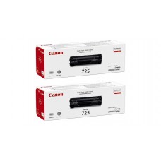 Pachet Cartuse Toner Original Canon 2x CRG-725B Negru 3200 pagini si stick USB