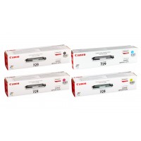 Pachet Cartuse Toner Original Canon 1x CRG-729B Negru, 1x CRG-729C Cyan, 1x CRG-729M Magenta, 1x CRG-729Y Galben, 4200 pagini si stick USB
