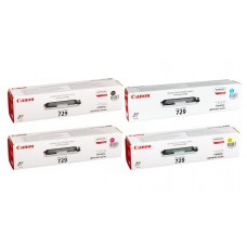 Pachet Cartuse Toner Original Canon 1x CRG-729B Negru, 1x CRG-729C Cyan, 1x CRG-729M Magenta, 1x CRG-729Y Galben, 4200 pagini si stick USB