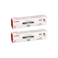 Pachet Cartuse Toner Original Canon 2x CRG-729B Negru 2400 pagini si stick USB