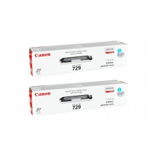 Pachet Cartuse Toner Original Canon 2x CRG-729C Cyan 2000 pagini si stick USB