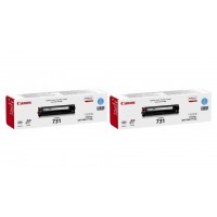 Pachet Cartuse Toner Original Canon 2x CRG-731C Cyan 3000 pagini si stick USB