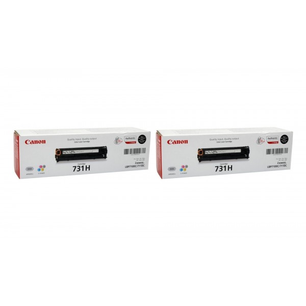 Pachet Cartuse Toner Original Canon 2x CRG-731B Negru 2800 pagini si stick USB