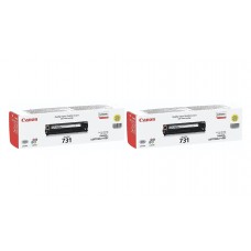 Pachet Cartuse Toner Original Canon 2x CRG-731Y Galben 3000 pagini si stick USB
