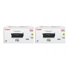 Pachet Cartuse Toner Original Canon 2x CRG-732Y Galben 12800 pagini si stick USB