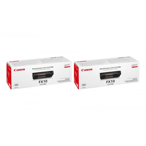 Pachet Cartuse Toner Original Canon 2x FX-10B Negru 4000 pagini si stick USB