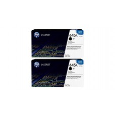 Set Cartuse Toner Original HP (645A) 2x C9730A Negru, 26000 pagini si stick USB