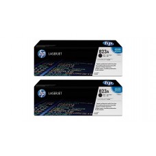Set Cartuse Toner Original HP (823A) 2x CB380A Negru, 33000 pagini si stick USB