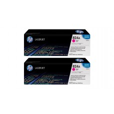 Set Cartuse Toner Original HP (824A) 2x CB383A Magenta, 42000 pagini si stick USB