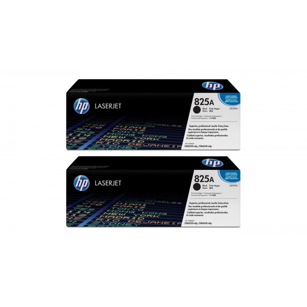 Set Cartuse Toner Original HP (825A) 2x CB390A Negru, 39000 pagini si stick USB