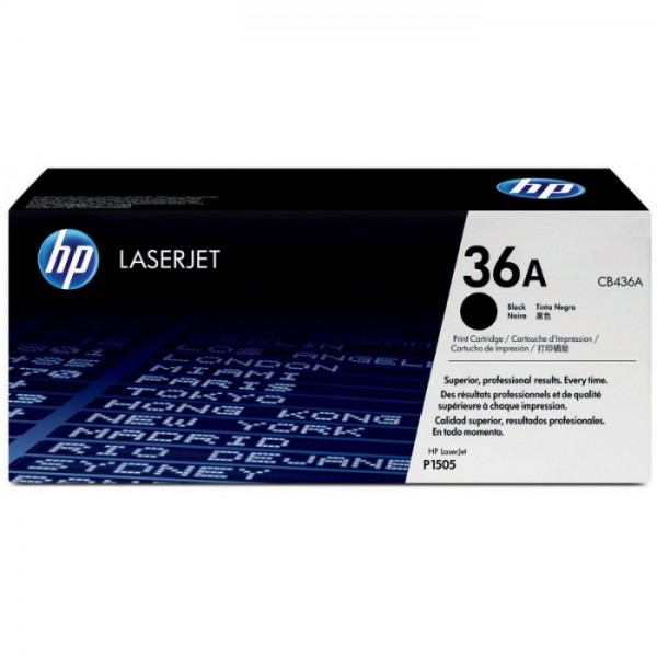 Cartus Toner Original HP (36A) CB436A Negru, 2000 pagini