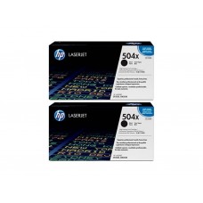Set Cartuse Toner Original HP (504X) 2x CE250X Negru, 21000 pagini si stick USB