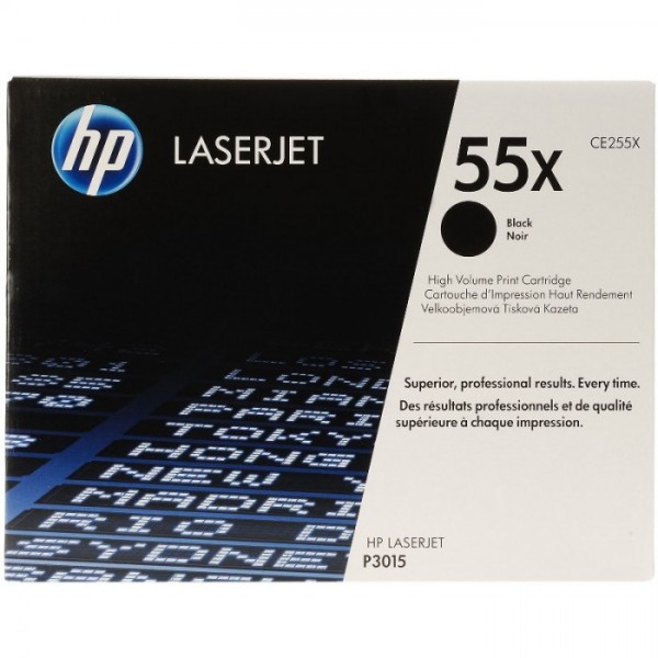 Cartus Toner Original HP (55X) CE255X Negru, 12500 pagini