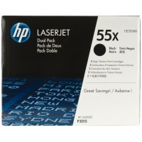 Set Cartuse Toner Original HP (55X) CE255XD Negru, 25000 pagini