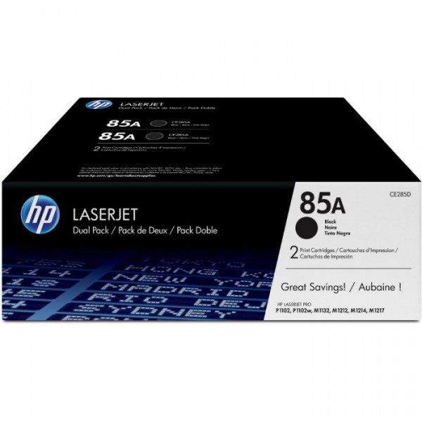 Set Cartuse Toner Original HP (85A) CE285AD Negru, 3200 pagini