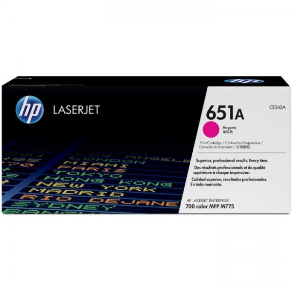 Cartus Toner Original HP (651A) CE343A Magenta, 16000 pagini