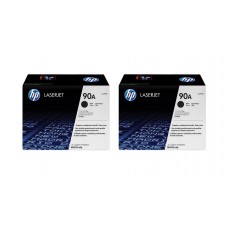 Set Cartuse Toner Original HP (90A) 2x CE390A Negru, 20000 pagini si stick USB