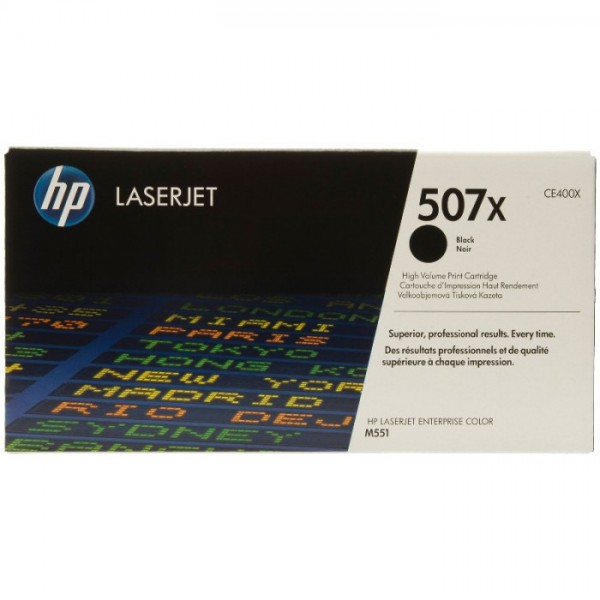 Cartus Toner Original HP (507X) CE400X Negru, 11000 pagini