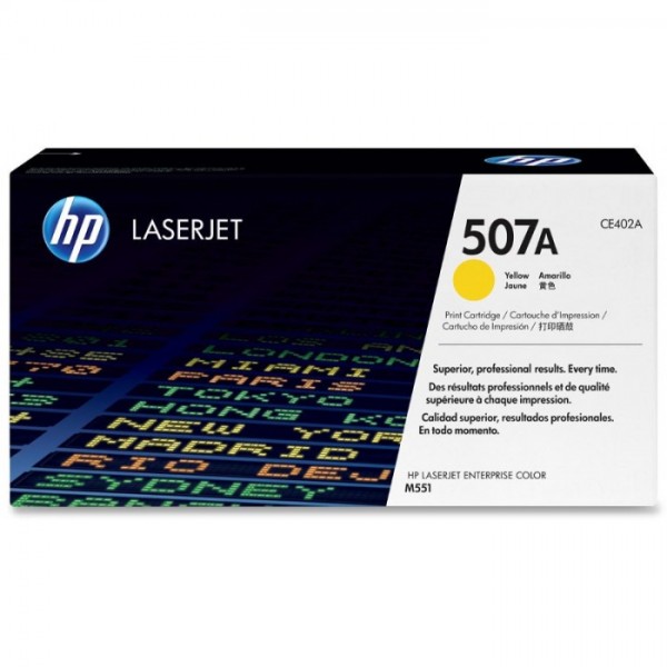 Cartus Toner Original HP (507A) CE402A Galben, 6000 pagini