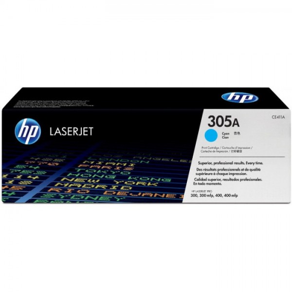 Cartus Toner Original HP (305A) CE411A Cyan, 2600 pagini