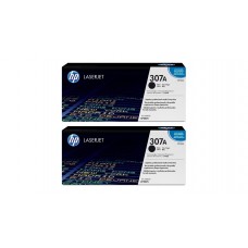 Set Cartuse Toner Original HP (307A) 2x CE740A Negru, 14000 pagini si stick USB