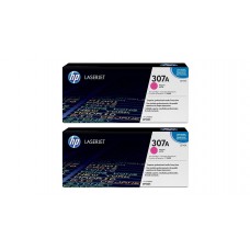 Set Cartuse Toner Original HP (307A) 2x CE743A Magenta, 14600 pagini si stick USB