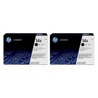 Set Cartuse Toner Original HP (14X) 2x CF214X Negru, 35000 pagini si stick USB