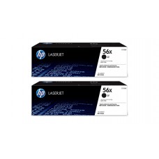 Set Cartuse Toner Original HP (56X) 2x CF256X Negru, 27400 pagini si stick USB