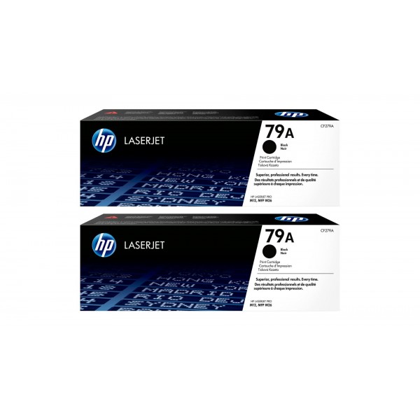 Set Cartuse Toner Original HP (79A) 2x CF279A Negru, 2000 pagini si stick USB