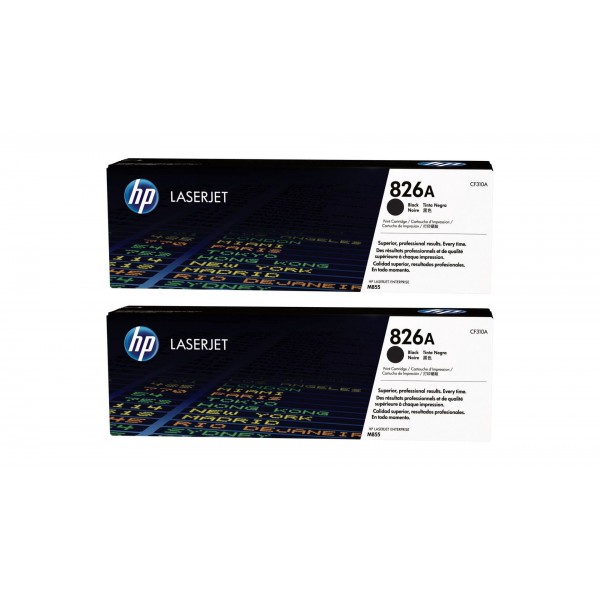 Set Cartuse Toner Original HP (826A) 2x CF310A Negru, 58000 pagini si stick USB